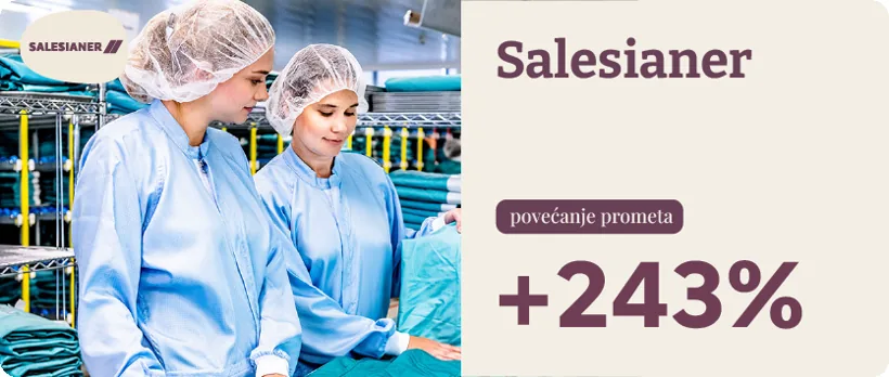 Salesianer, povećanje prometa 243%