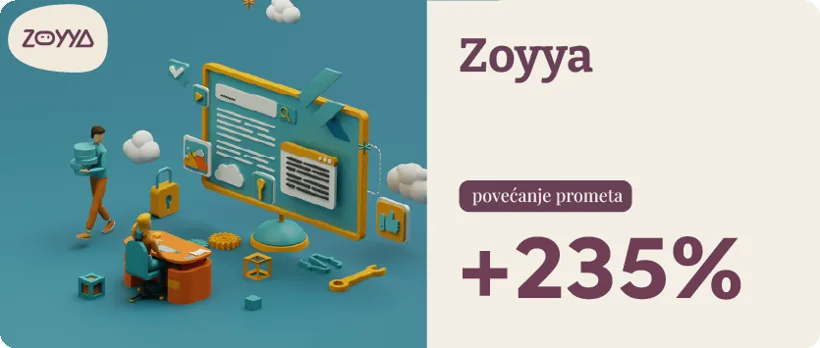 Zoyya, povećanje prometa 235%