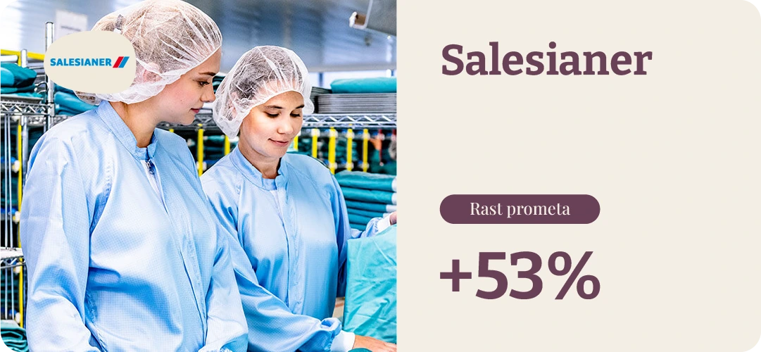 Salesianer, +53% rast prometa
