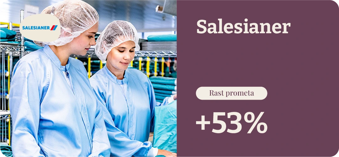Salesianer, +53% rast prometa